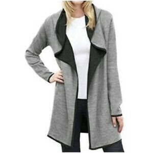 BNCI by Blanc Noir Hoodie Duster Open Front Cardigan Women’s Medium